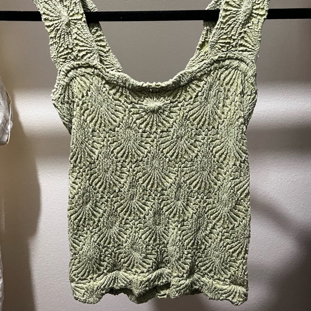 Urban outfitters seamless green cami summer top